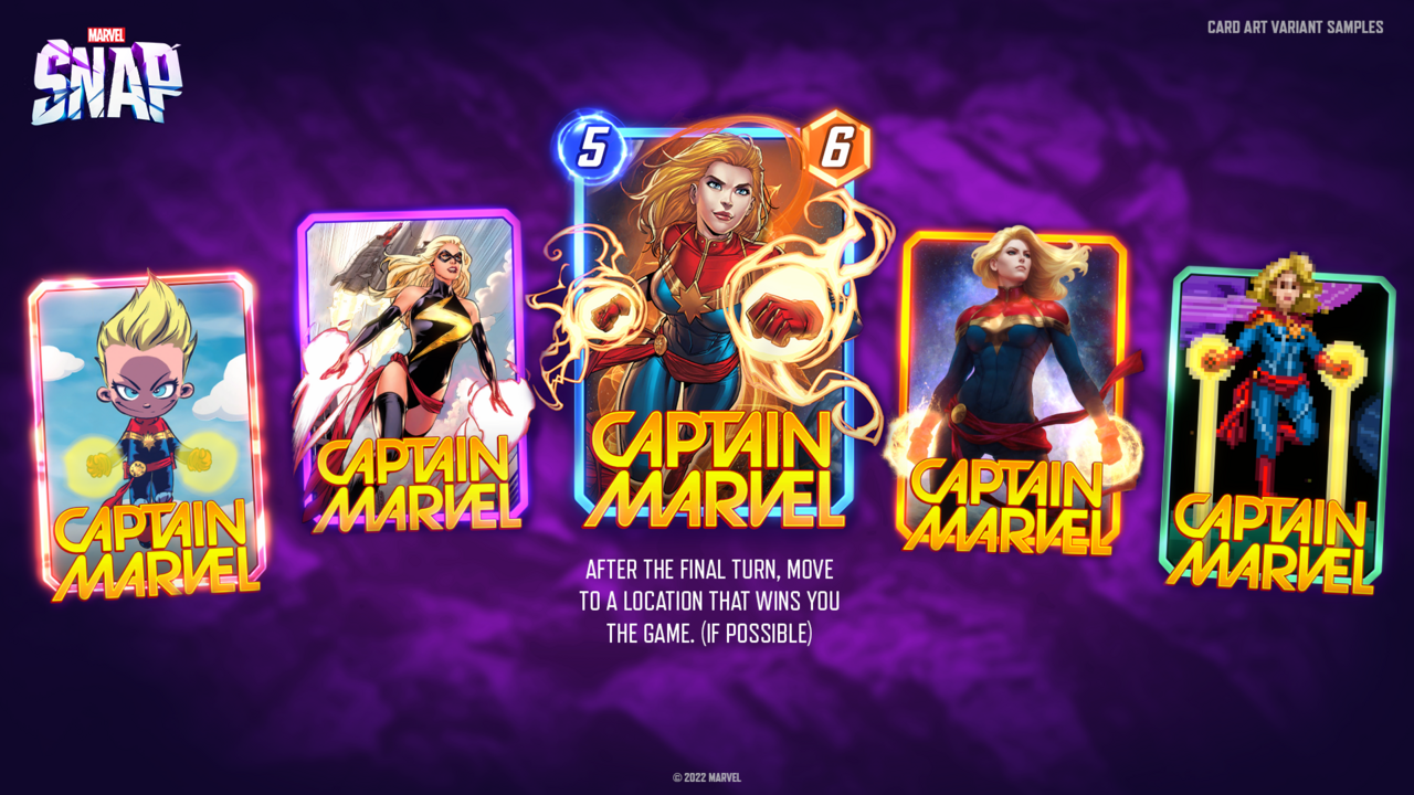 captain marvel cards